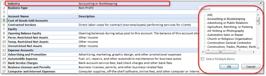 Modify Chart of Accounts in QuickBooks Desktop 