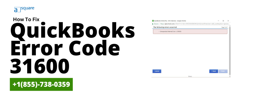 QuickBooks Error Code 31600