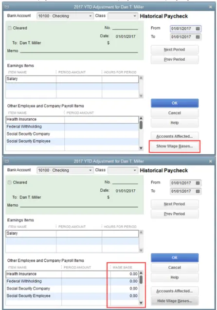 Other Employee and Company Payroll Item