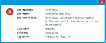 Fix QuickBooks Update Error 15227