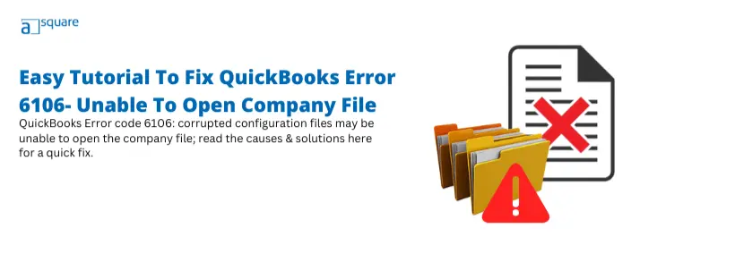 QuickBooks error 6106