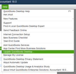 update quickbooks desktop to fix quickbooks desktop error ‘the file exists’