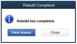 Rebuild has completed