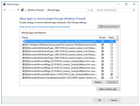 Enlist QuickBooks in the Exception List for Firewall