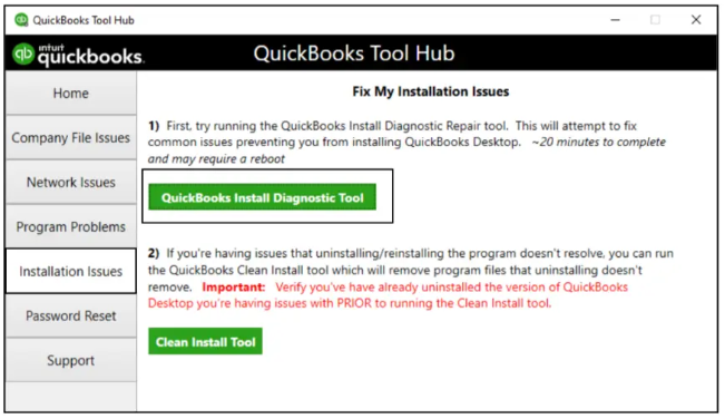 QuickBooks Install Diagnostic tool 