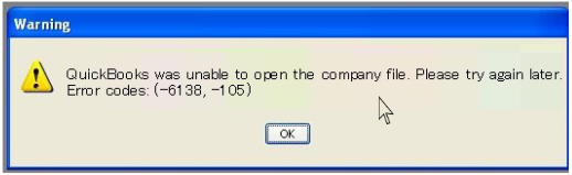 quickbooks error code 6138 105