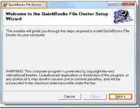 run quickbooks file doctor setup