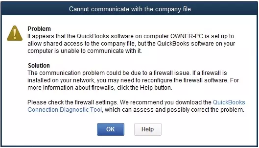 cannot communicate with the company file due to the windows firewall is blocking quickbooks.