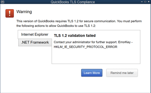 Fix TLS 1.2 validation failed error