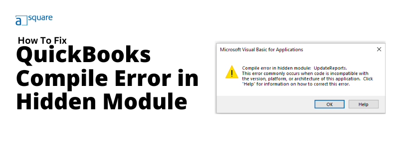 Remove QuickBooks Compile Error in Hidden Module