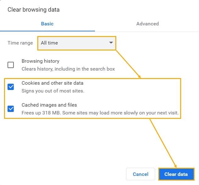 identifying if it's a cache browser issue