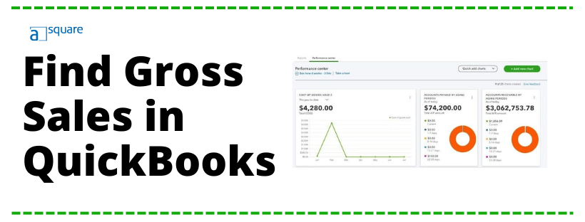 how to find gross sales in quickbooks
