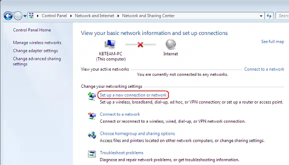 Setup new connection or network to fix error code WLT1003