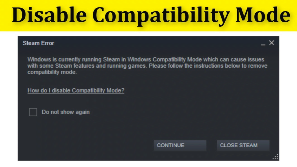 Disable the Compatibility Mode in Windows.