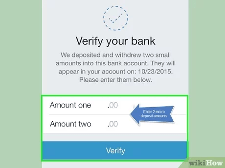 Get Your Bank Account Verified.