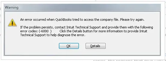 QuickBooks Enterprise errors of 6000, like -6176, 6210, and -6189