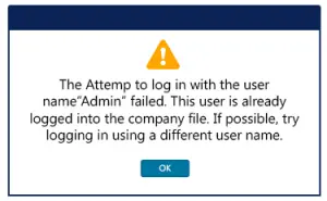 The Attempt to Log in With The Username Failed